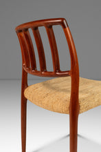 Load image into Gallery viewer, Set of Four ( 4 ) Model 83 Teak Dining Chairs by Niels Otto Møller for J.L. Møller w/ Original Fabric, Denmark, c. 1970&#39;s-ABT Modern
