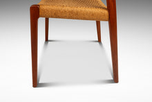 Load image into Gallery viewer, Set of Four ( 4 ) Møller Model #71 Dining Chairs in Teak &amp; Paper Cord by Niels Møller for J.L. Møllers Møbelfabrik, Denmark, 1960&#39;s-ABT Modern
