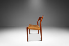 Load image into Gallery viewer, Set of Four ( 4 ) Møller Model #71 Dining Chairs in Teak &amp; Paper Cord by Niels Møller for J.L. Møllers Møbelfabrik, Denmark, 1960&#39;s-ABT Modern
