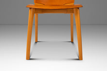 Load image into Gallery viewer, Set of Four (4) Patinaed Italian Scadinavian Modern 'Cos' Dining Chairs in Beech &amp; Leather by Josep Lluscà for Cassina, Italy, c. 1990s-ABT Modern
