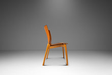 Load image into Gallery viewer, Set of Four (4) Patinaed Italian Scadinavian Modern 'Cos' Dining Chairs in Beech &amp; Leather by Josep Lluscà for Cassina, Italy, c. 1990s-ABT Modern
