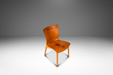 Load image into Gallery viewer, Set of Four (4) Patinaed Italian Scadinavian Modern 'Cos' Dining Chairs in Beech &amp; Leather by Josep Lluscà for Cassina, Italy, c. 1990s-ABT Modern
