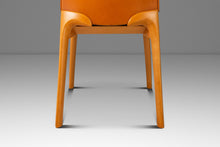Load image into Gallery viewer, Set of Four (4) Patinaed Italian Scadinavian Modern 'Cos' Dining Chairs in Beech &amp; Leather by Josep Lluscà for Cassina, Italy, c. 1990s-ABT Modern
