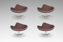 Load image into Gallery viewer, Set of Four (4) Postmodern Swivel-Base &quot;K2&quot; Magenta Chairs by Busk &amp; Hertzog for Hightower, USA, c. 2000&#39;s-ABT Modern
