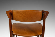 Load image into Gallery viewer, Set of Four (4) Rare Mid-Century Danish Modern Dining Chairs in Beech &amp; Leather by Ib Kofod-Larsen for Selig, Denmark, c. 1960s-ABT Modern
