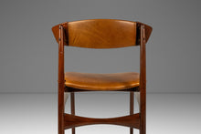 Load image into Gallery viewer, Set of Four (4) Rare Mid-Century Danish Modern Dining Chairs in Beech &amp; Leather by Ib Kofod-Larsen for Selig, Denmark, c. 1960s-ABT Modern
