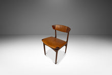 Load image into Gallery viewer, Set of Four (4) Rare Mid-Century Danish Modern Dining Chairs in Beech &amp; Leather by Ib Kofod-Larsen for Selig, Denmark, c. 1960s-ABT Modern
