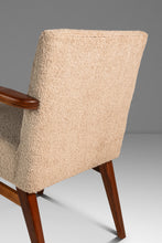 Load image into Gallery viewer, Set of Four (4) Rare Mid-Century Modern Model C-108 Armchairs in Walnut &amp; Beige Bouclé by Jens Risom for Jens Risom Design, USA, c. 1960s-ABT Modern
