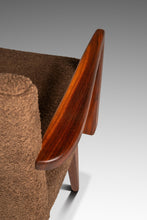 Load image into Gallery viewer, Set of Four (4) Rare Mid-Century Modern Model C-108 Armchairs in Walnut &amp; Brown Bouclé by Jens Risom for Jens Risom Design, USA, c. 1950s-ABT Modern
