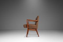 Load image into Gallery viewer, Set of Four (4) Rare Mid-Century Modern Model C-108 Armchairs in Walnut &amp; Brown Bouclé by Jens Risom for Jens Risom Design, USA, c. 1950s-ABT Modern

