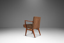 Load image into Gallery viewer, Set of Four (4) Rare Mid-Century Modern Model C-108 Armchairs in Walnut &amp; Brown Bouclé by Jens Risom for Jens Risom Design, USA, c. 1950s-ABT Modern
