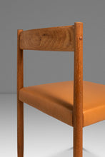 Load image into Gallery viewer, Set of Four (4) Restored Mid-Century Danish Modern Dining Chairs in Teak &amp; Leather Poul M. Volther for Frem Røjle, Denmark, c. 1960's-ABT Modern
