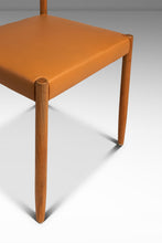 Load image into Gallery viewer, Set of Four (4) Restored Mid-Century Danish Modern Dining Chairs in Teak &amp; Leather Poul M. Volther for Frem Røjle, Denmark, c. 1960's-ABT Modern

