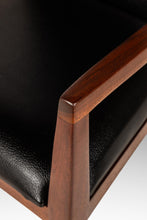 Load image into Gallery viewer, Set of Four (4) Restored Mid-Century Modern High-Back Dining Chairs in Walnut &amp; Vinyl by Milo Baughman for Dillingham, USA, c. 1960s-ABT Modern
