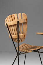 Load image into Gallery viewer, Set of Four (4) Restored Mid-Century Modern Wrought Iron &amp; Birch Chairs by Arthur Umanoff, USA, c. 1960s-ABT Modern
