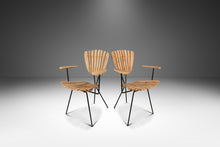 Load image into Gallery viewer, Set of Four (4) Restored Mid-Century Modern Wrought Iron &amp; Birch Chairs by Arthur Umanoff, USA, c. 1960s-ABT Modern
