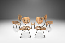 Load image into Gallery viewer, Set of Four (4) Restored Mid-Century Modern Wrought Iron &amp; Birch Chairs by Arthur Umanoff, USA, c. 1960s-ABT Modern
