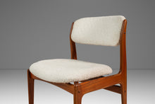 Load image into Gallery viewer, Set of Six (6) Danish Modern Sculptural Dining Chairs in Teak &amp; Bouclé by Benny Linden for Benny Linden Designs, Thailand, c. 1970s-ABT Modern
