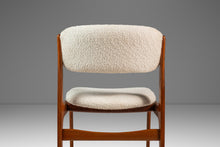 Load image into Gallery viewer, Set of Six (6) Danish Modern Sculptural Dining Chairs in Teak &amp; Bouclé by Benny Linden for Benny Linden Designs, Thailand, c. 1970s-ABT Modern
