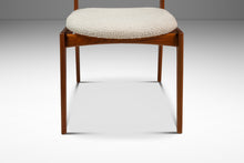 Load image into Gallery viewer, Set of Six (6) Danish Modern Sculptural Dining Chairs in Teak &amp; Bouclé by Benny Linden for Benny Linden Designs, Thailand, c. 1970s-ABT Modern
