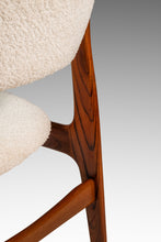 Load image into Gallery viewer, Set of Six (6) Danish Modern Sculptural Dining Chairs in Teak &amp; Bouclé by Benny Linden for Benny Linden Designs, Thailand, c. 1970s-ABT Modern
