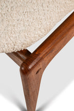 Load image into Gallery viewer, Set of Six (6) Danish Modern Sculptural Dining Chairs in Teak &amp; Bouclé by Benny Linden for Benny Linden Designs, Thailand, c. 1970s-ABT Modern
