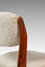 Load image into Gallery viewer, Set of Six (6) Danish Modern Sculptural Dining Chairs in Teak &amp; Bouclé by Benny Linden for Benny Linden Designs, Thailand, c. 1970s-ABT Modern
