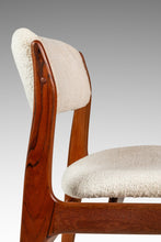 Load image into Gallery viewer, Set of Six (6) Danish Modern Sculptural Dining Chairs in Teak &amp; Bouclé by Benny Linden for Benny Linden Designs, Thailand, c. 1970s-ABT Modern
