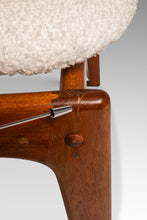 Load image into Gallery viewer, Set of Six (6) Danish Modern Sculptural Dining Chairs in Teak &amp; Bouclé by Benny Linden for Benny Linden Designs, Thailand, c. 1970s-ABT Modern
