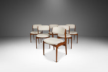 Load image into Gallery viewer, Set of Six (6) Danish Modern Sculptural Dining Chairs in Teak &amp; Bouclé by Benny Linden for Benny Linden Designs, Thailand, c. 1970s-ABT Modern
