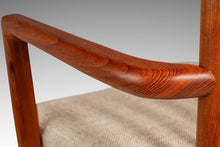 Load image into Gallery viewer, Set of Six (6) Danish Modern Sculptural Dining Chairs in Teak &amp; New Fabric by Benny Linden for Benny Linden Designs, Thailand, c. 1970s-ABT Modern

