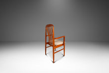 Load image into Gallery viewer, Set of Six (6) Danish Modern Sculptural Dining Chairs in Teak &amp; New Fabric by Benny Linden for Benny Linden Designs, Thailand, c. 1970s-ABT Modern
