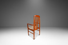 Load image into Gallery viewer, Set of Six (6) Danish Modern Sculptural Dining Chairs in Teak &amp; New Fabric by Benny Linden for Benny Linden Designs, Thailand, c. 1970s-ABT Modern
