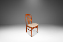 Load image into Gallery viewer, Set of Six (6) Danish Modern Sculptural Dining Chairs in Teak &amp; New Fabric by Benny Linden for Benny Linden Designs, Thailand, c. 1970s-ABT Modern
