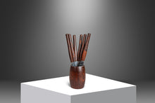Load image into Gallery viewer, Set of Six (6) Danish Modern Serving Knives w/ Solid Rosewood Holder by Rostfrei Solingen, Germany, c. 1970&#39;s-ABT Modern
