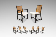 Load image into Gallery viewer, Set of Six (6) Ebony Lacquered Dining Chairs with Cane Backs by Michael Taylor for Baker Furniture, c. 1960s-ABT Modern
