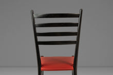 Load image into Gallery viewer, Set of Six (6) Mid-Century Italian Modern Dining Chairs w/ New Vinyl Upholstery Designed After Gio Ponti, Italy, c. 1960's-ABT Modern
