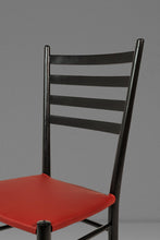 Load image into Gallery viewer, Set of Six (6) Mid-Century Italian Modern Dining Chairs w/ New Vinyl Upholstery Designed After Gio Ponti, Italy, c. 1960's-ABT Modern

