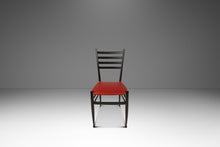 Load image into Gallery viewer, Set of Six (6) Mid-Century Italian Modern Dining Chairs w/ New Vinyl Upholstery Designed After Gio Ponti, Italy, c. 1960's-ABT Modern
