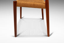 Load image into Gallery viewer, Set of Six ( 6 ) Model 77 Dining Chairs in Teak &amp; Paper Cord by Niels O. Møller for J.L. Møllers Møbelfabrik Modell 77, Denmark, c. 1960s-ABT Modern
