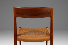 Load image into Gallery viewer, Set of Six ( 6 ) Model 77 Dining Chairs in Teak &amp; Paper Cord by Niels O. Møller for J.L. Møllers Møbelfabrik Modell 77, Denmark, c. 1960s-ABT Modern
