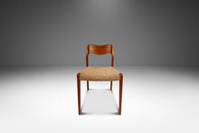 Load image into Gallery viewer, Set of Six (6) Møller Model #71 Dining Chairs in Solid Teak Original Fabric &amp; by Niels Møller for J.L. Møllers Møbelfabrik, Denmark, 1960&#39;s-ABT Modern
