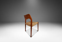 Load image into Gallery viewer, Set of Six (6) Møller Model #71 Dining Chairs in Solid Teak Original Fabric &amp; by Niels Møller for J.L. Møllers Møbelfabrik, Denmark, 1960&#39;s-ABT Modern
