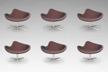 Load image into Gallery viewer, Set of Six (6) Postmodern Swivel-Base &quot;K2&quot; Magenta Chairs by Busk &amp; Hertzog for Hightower, USA, c. 2000&#39;s-ABT Modern

