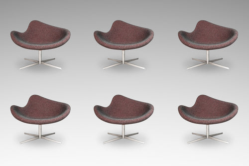 Set of Six (6) Postmodern Swivel-Base 