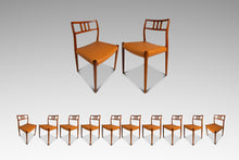 Load image into Gallery viewer, Set of Ten (10) Danish Modern Møller Model 79 Side Chairs in Teak &amp; Leather by Niels Møller for J.L. Møller Mobelfabrik, Denmark, c. 1960's-ABT Modern

