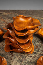 Load image into Gallery viewer, Set of Ten ( 10 ) Mid-Century Organic Modern Serving Bowls Carved from Solid Walnut, USA, c. 1960&#39;s-ABT Modern
