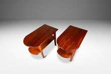 Load image into Gallery viewer, Set of Three (3) Art Deco Mid-Century Modern Coffee &amp; End Table Set Custom-Made in Solid Mahogany, USA, c. 1940s-ABT Modern
