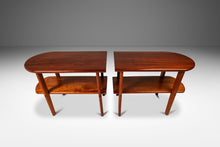 Load image into Gallery viewer, Set of Three (3) Art Deco Mid-Century Modern Coffee &amp; End Table Set Custom-Made in Solid Mahogany, USA, c. 1940s-ABT Modern
