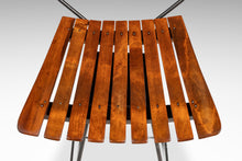 Load image into Gallery viewer, Set of Three ( 3 ) MCM Wrought Iron Bar Stools in Maple &amp; Raffia Rope for by Arthur Umanoff for Raymor, USA, c. 1960s-ABT Modern
